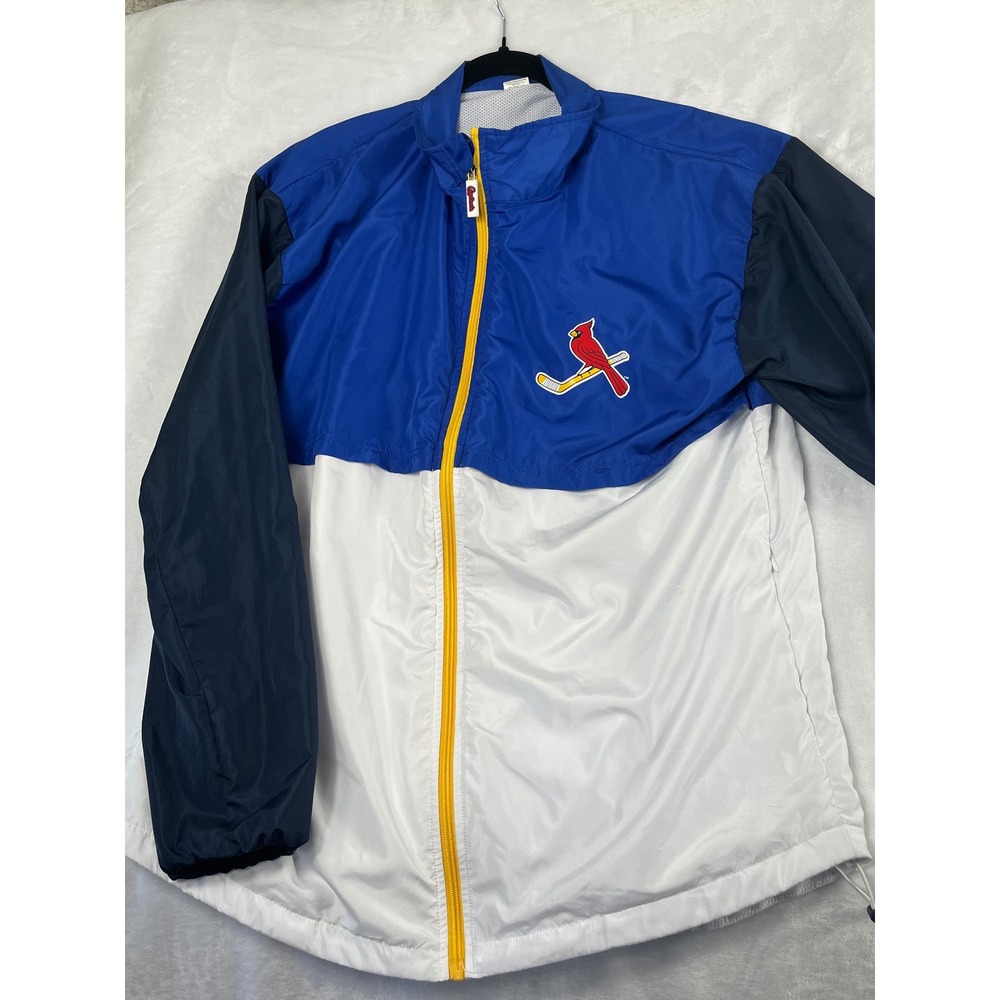 St. Louis Cardinals Windbreaker Jacket Women XL Multi Excellent Full Zip Mesh